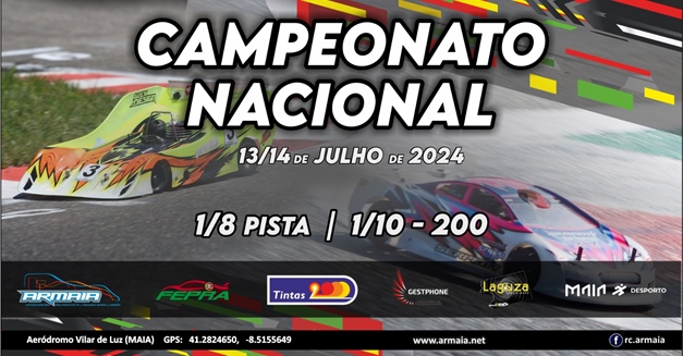 3ª. Prova do Campeonato Nacional 1/10 200 e 1/8 Pista